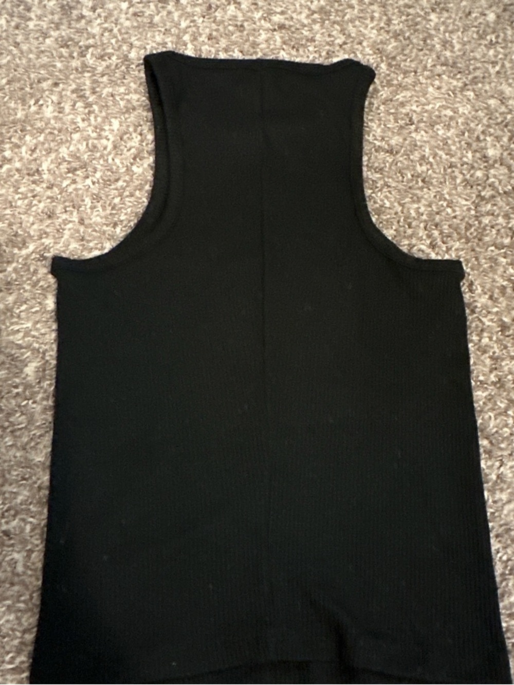 J. Crew Black Ribbed Muscle Tank XS - Picture 3 of 4